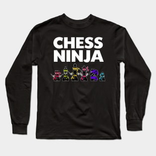 Cool Chess Art For Kids Boys Men Chess Player Chess Lovers Long Sleeve T-Shirt